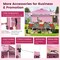 Costway 10'x10'Commercial Pop-up Canopy Tent Sidewall Folding Market Patio White/Pink